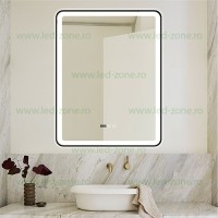 OGLINZI LED - Reduceri Oglinda Baie LED 70x90cm Touch Ceas Dezaburire LZJ139 Promotie